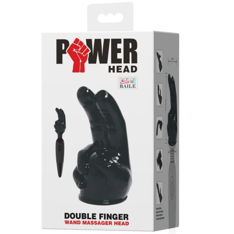 Tête Interchangeable Forme Main pour Vibromasseur Wand TPR - Baile