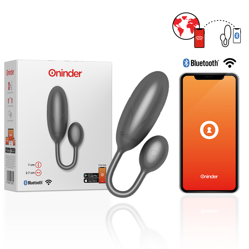 Œuf Vibrant Connecté Denver Application Gratuite 7 cm - Oninder