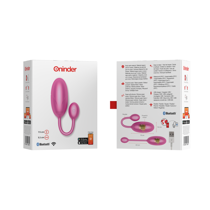 Œuf Vibrant Connecté Tokyo App Gratuite Silicone Rechargeable - Oninder