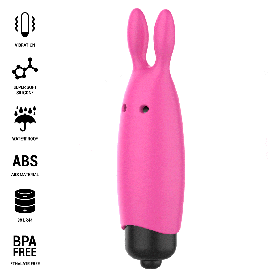Œuf Vibrant Hopper Compact Forme Lapin Étanche IPX6 - Intense