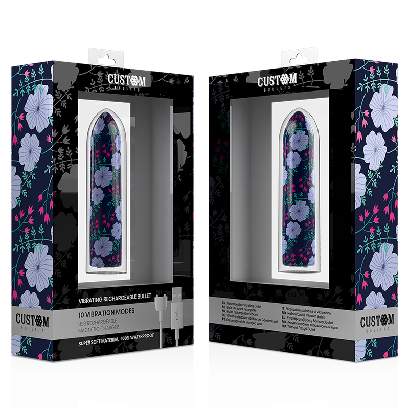 Œuf Vibrant Rechargeable Printemps 10 Modes Compact Submersible - Custom Bullets