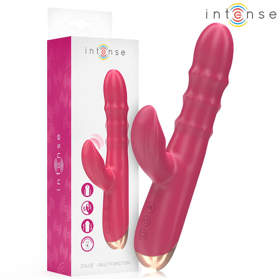 Vibromasseur 3 en 1 Chloe 10 Modes Aspiration et Stimulation IPX7 - Intense