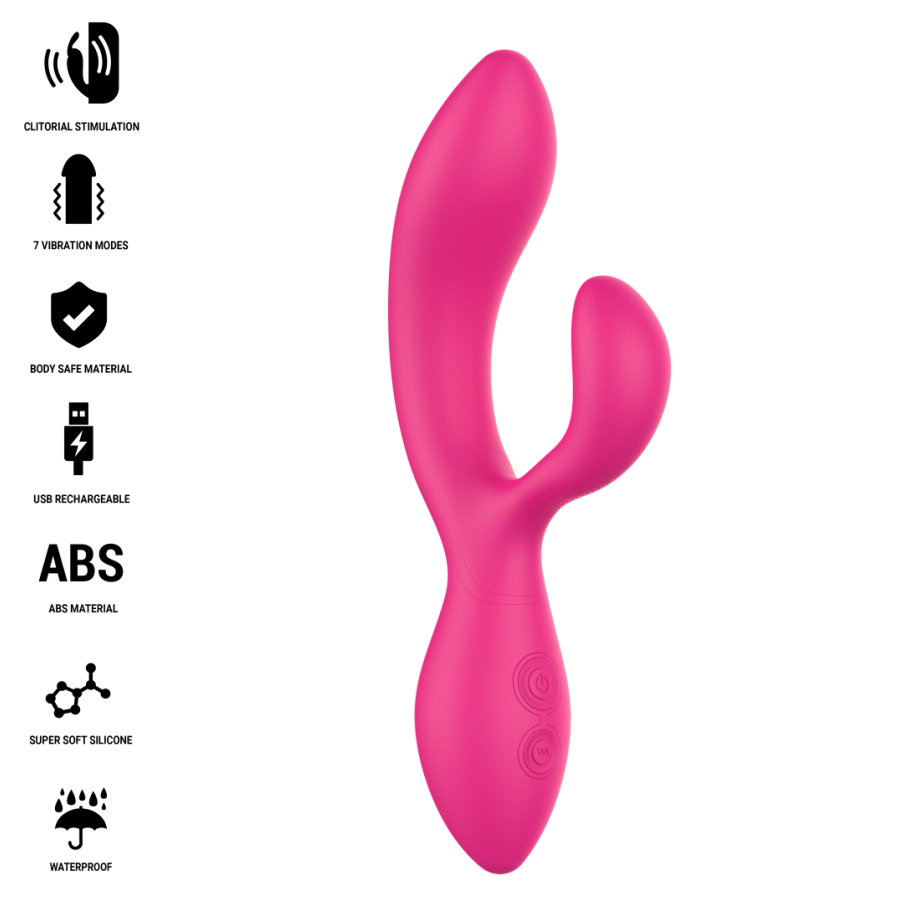 Vibromasseur Articulé Charly Double Moteur 7 Modes Rechargeable - Intense