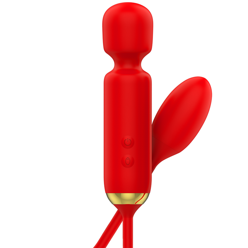 Vibromasseur Baguette Toscana 2-en-1 avec Œuf Vibrant Rechargeable - Mia
