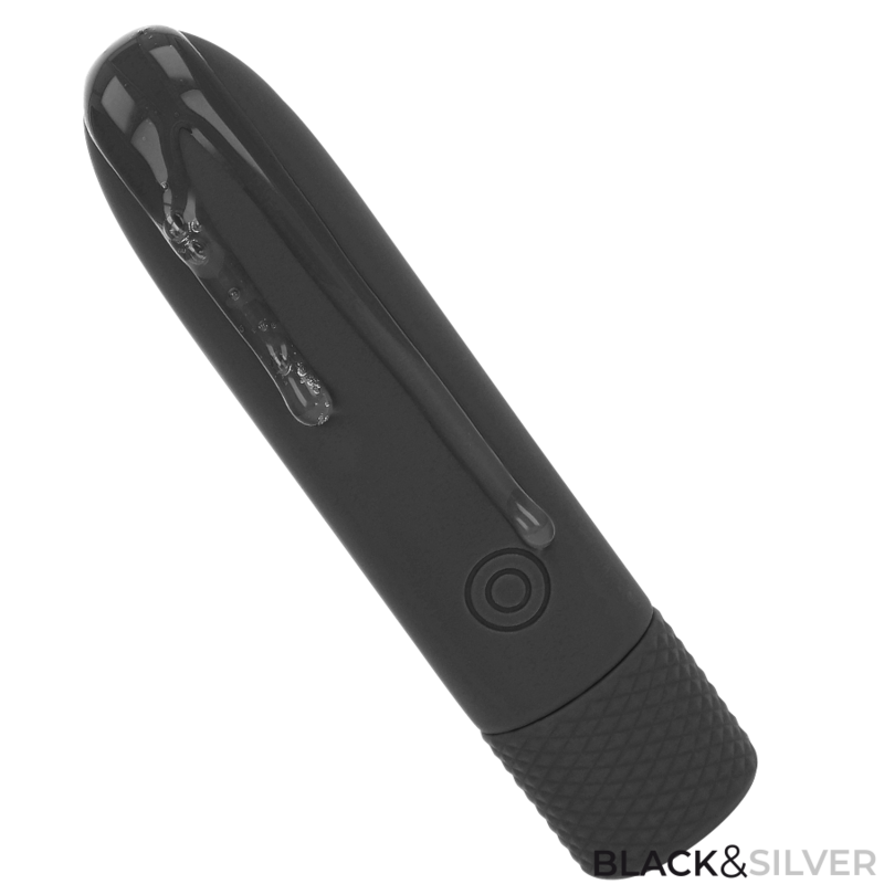 Vibromasseur Bullet Geri Rechargeable USB 8 Vibrations Submersible - Black&Silver
