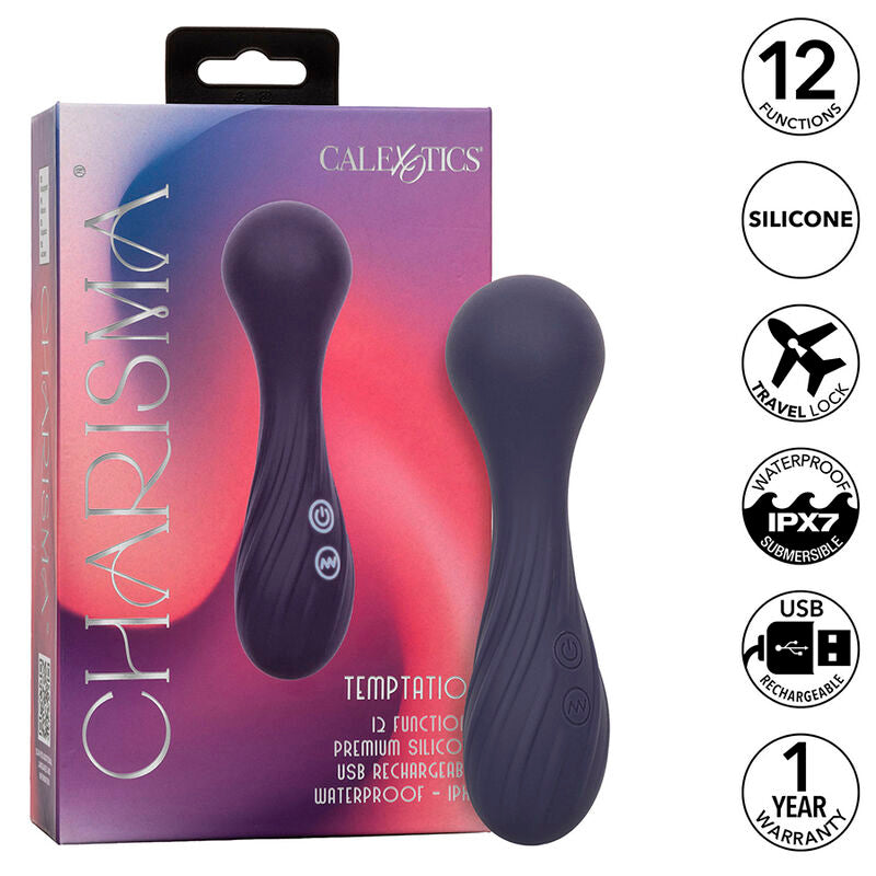 Vibromasseur Charisma Temptation Tête Flexible 12 Fonctions IPX7 - CalExotics