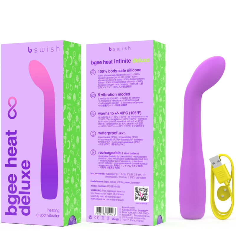 Vibromasseur Chauffant Bgee Heat Infinite Deluxe 5 Modes IPX7 - B Swish