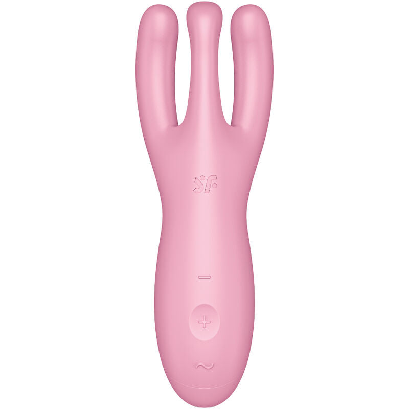 Vibromasseur Connecté Threesome 4 App Silicone Rechargeable - Satisfyer