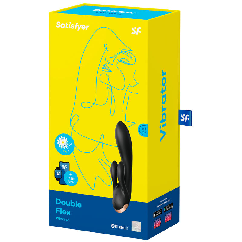 Vibromasseur Couple Connecté Double Flex Flexible 2 Moteurs - Satisfyer