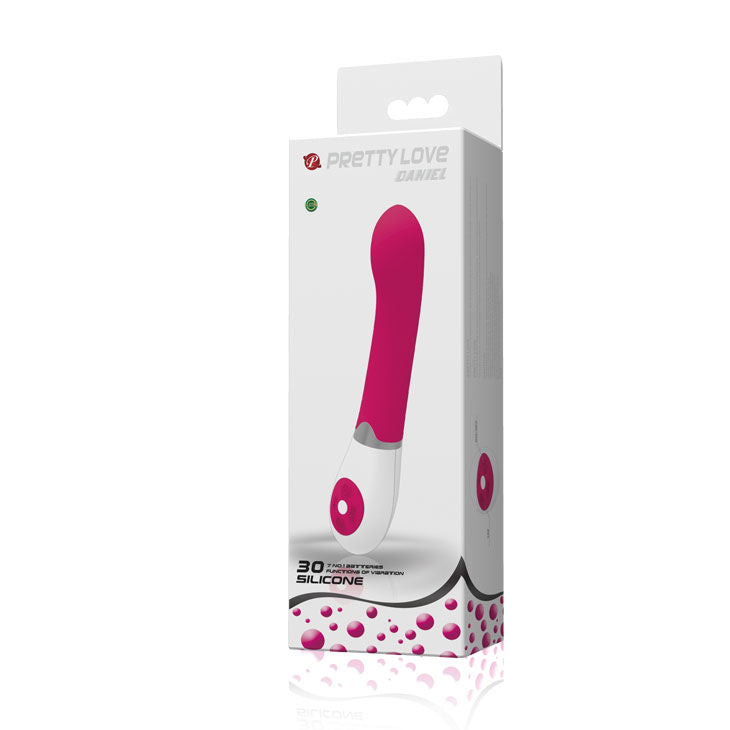 Vibromasseur Daniel 30 Vibrations Silicone Submersible - Pretty Love