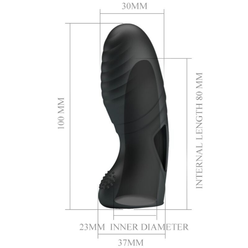 Vibromasseur de Doigt Alan Silicone Sangles Extensibles - Pretty Love
