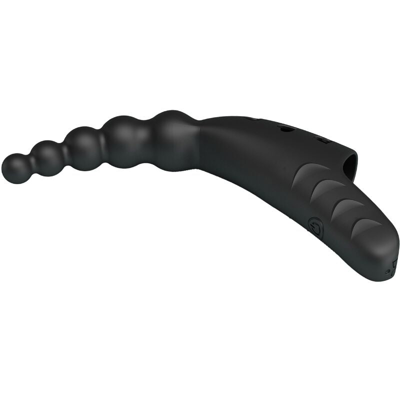 Vibromasseur Doigt Jordin Silicone Nervuré 10 Vibrations Rechargeable - Pretty Love