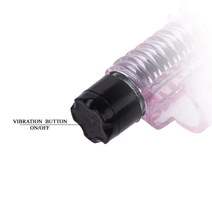 Vibromasseur Doigt Silicone Unité Amovible Piles Incluses - Baile