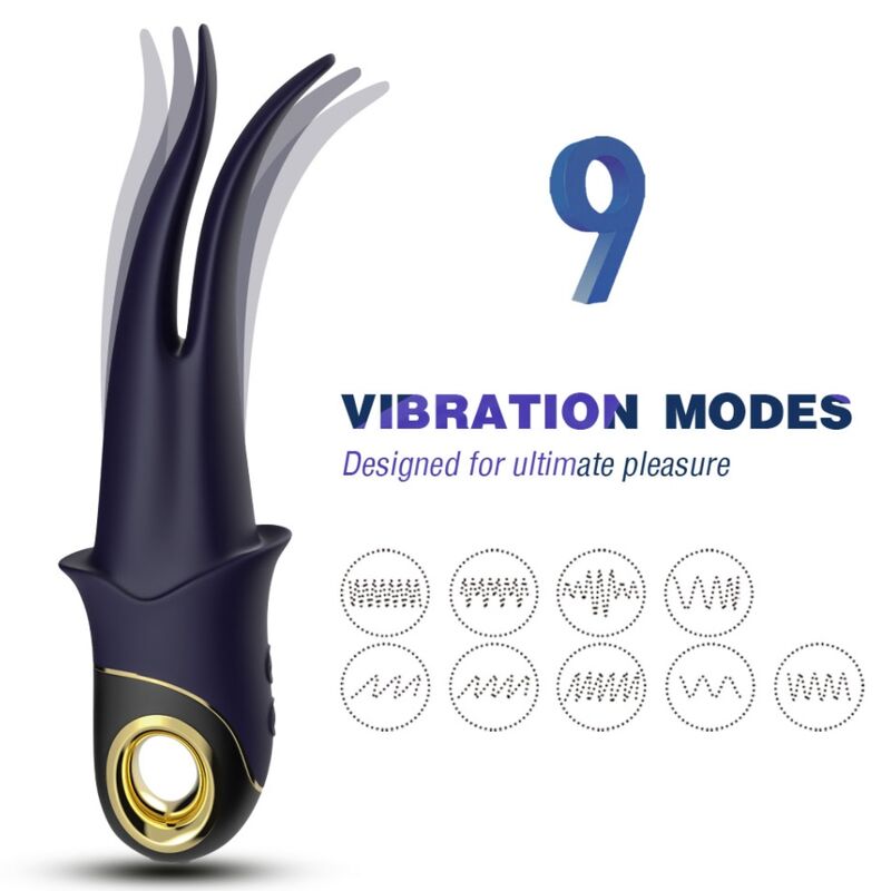 Vibromasseur Double Tête Shadow - Effet Langue 9 Modes - Armony