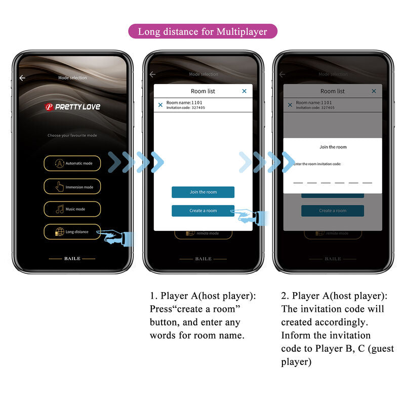 Vibromasseur Électrostimulation Hector App Control 12 Vibrations Rechargeable - Pretty Love