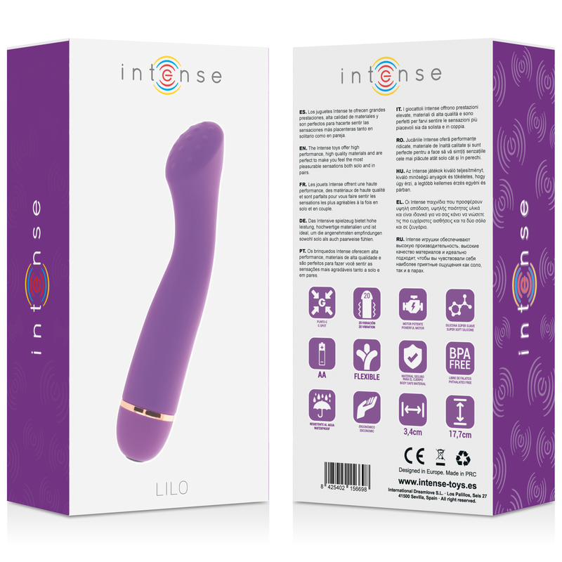 Vibromasseur Lilo 20 Vitesses Silicone Rechargeable - Intense