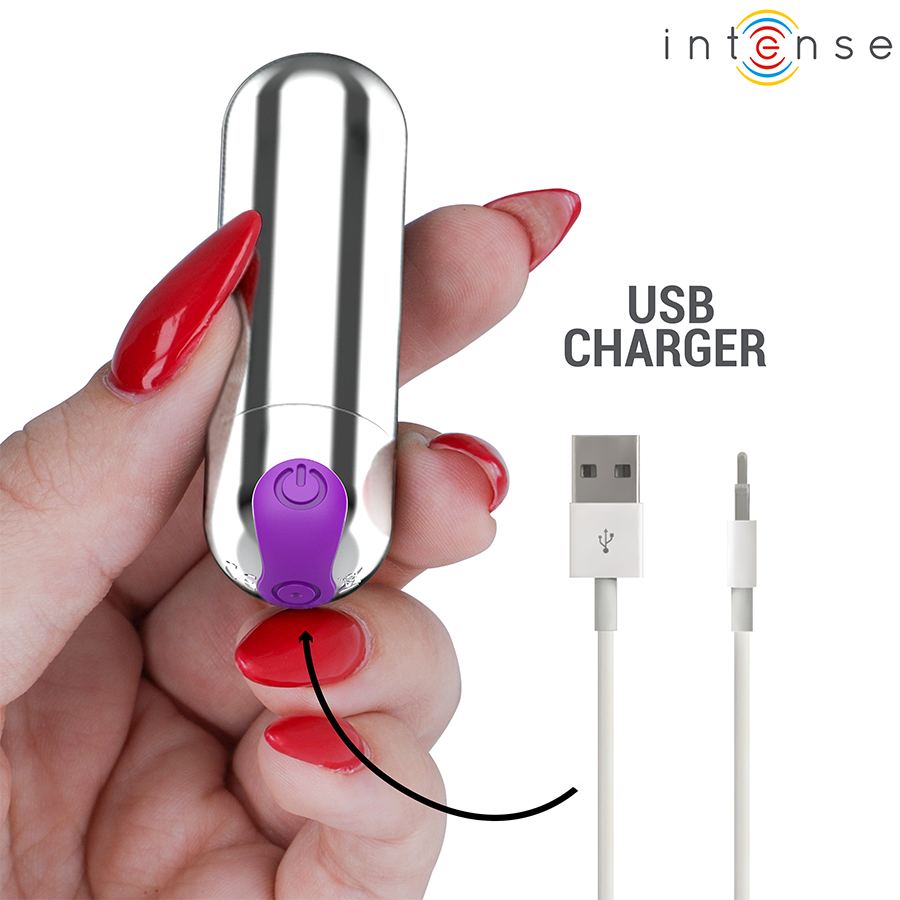 Vibromasseur Mini Bullet Karen Rechargeable 10 Modes Étanche - Intense