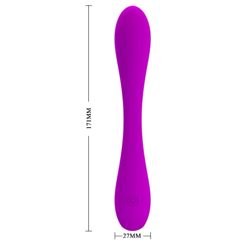 Vibromasseur Point G Clitoris Yedda Forme C Flexible 12 Modes - Pretty Love