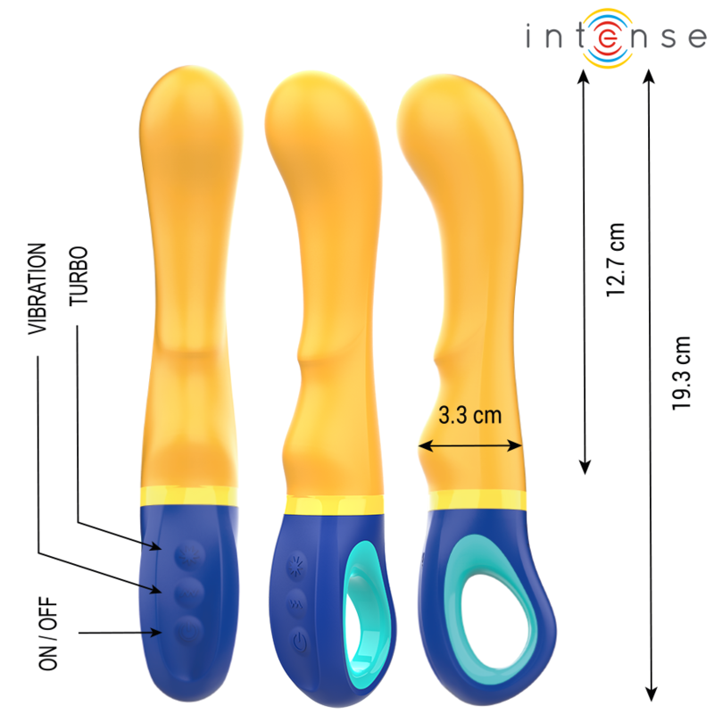 Vibromasseur Point G Shaggy Courbé Vibrations Réglables IPX7 - Intense