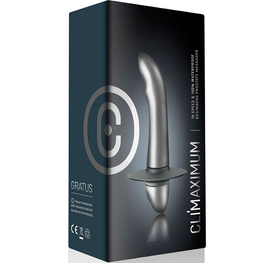 Vibromasseur Prostate Gratus 10 Vibrations Étanche IPX7 - Climaximum