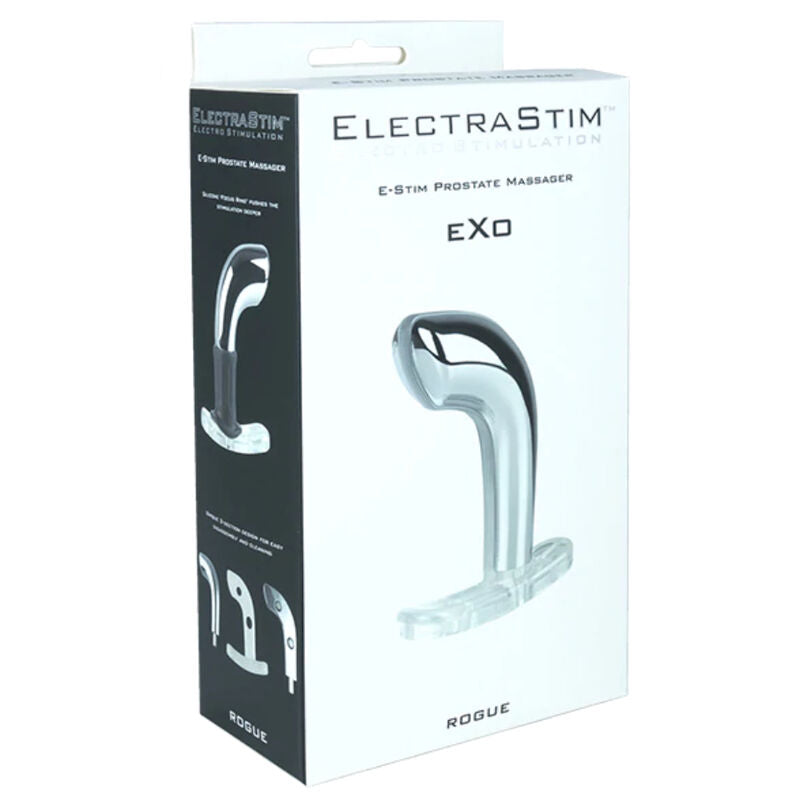 Vibromasseur Prostate Électrostimulation Exo Rogue Métal Incurvé - ElectraStim