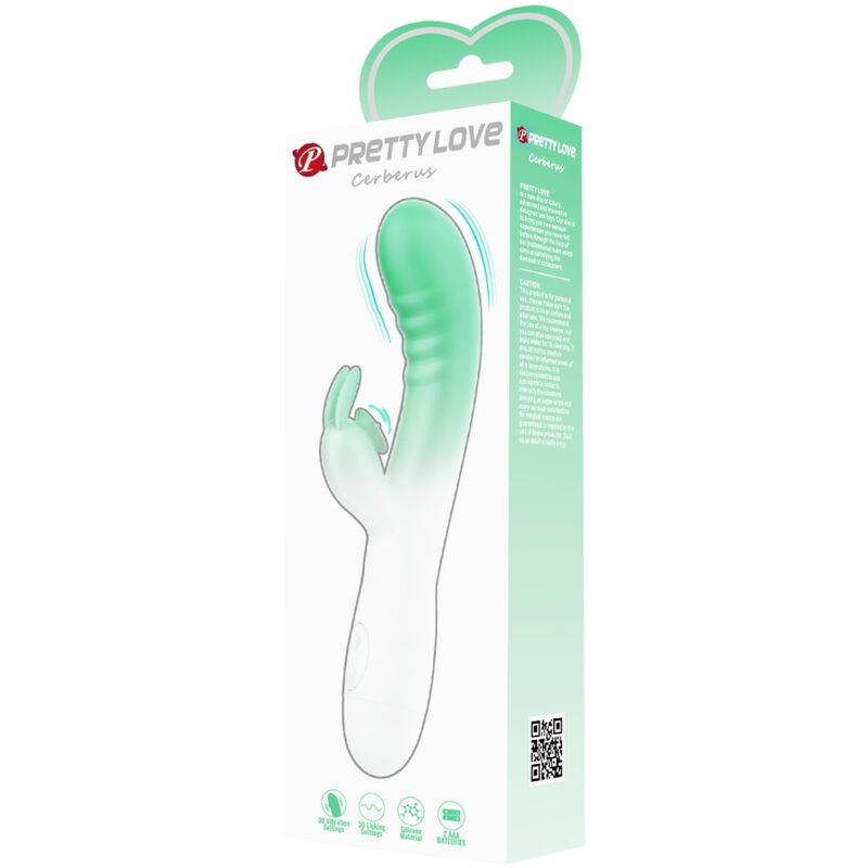 Vibromasseur Rabbit Cerberus 30 Vibrations Stimulation Clitoridienne - Pretty Love