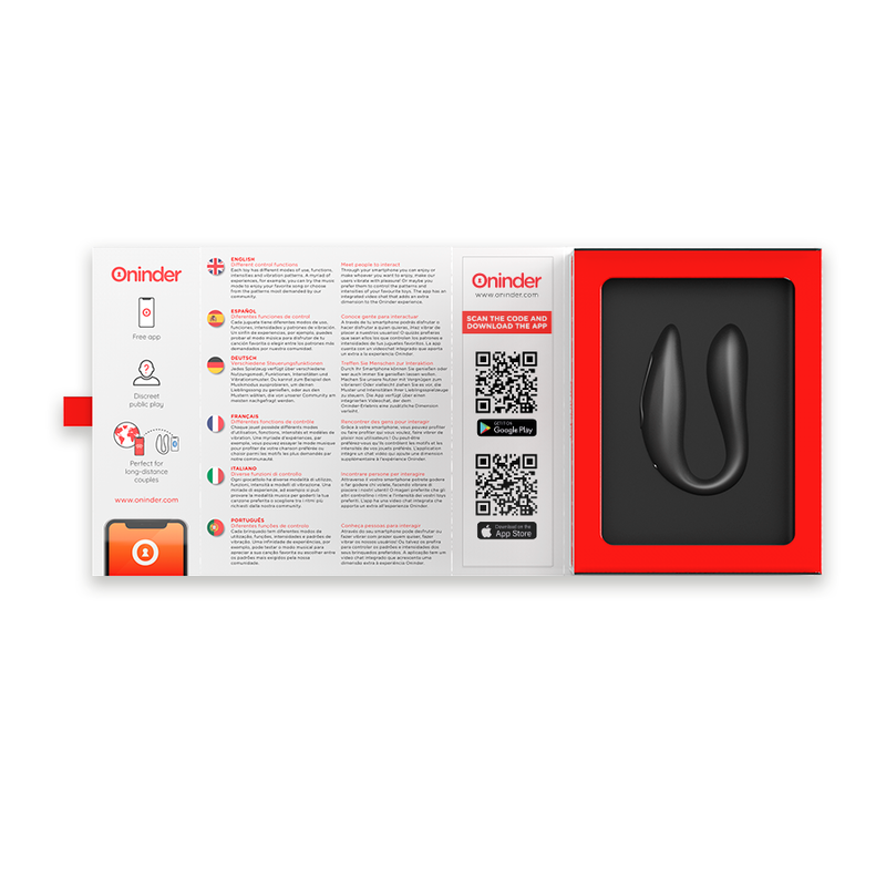 Vibromasseur Rabbit Connecté Lisboa Point G & Clitoris App Gratuite - Oninder