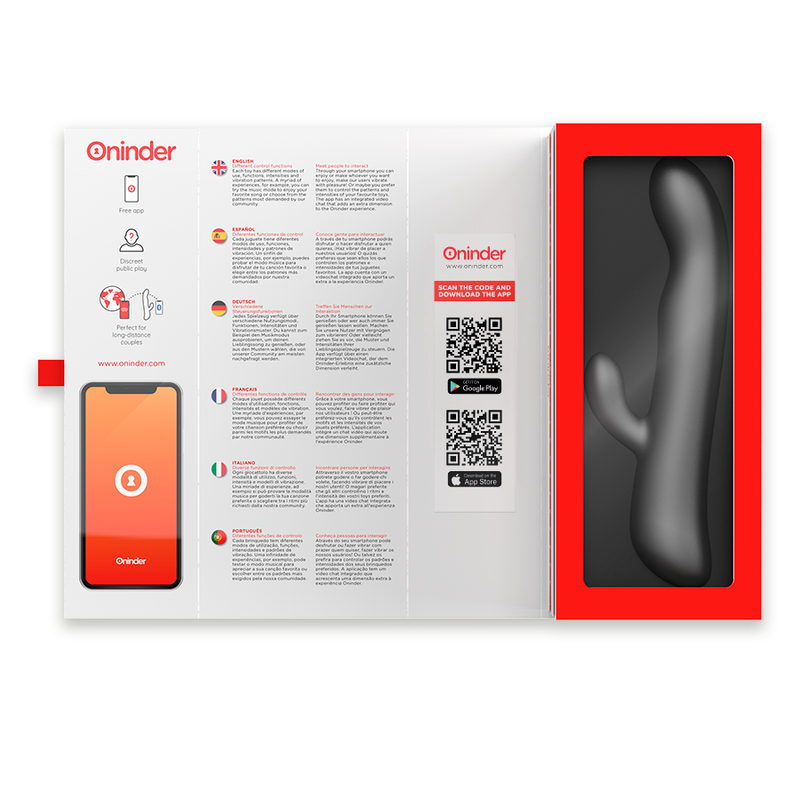 Vibromasseur Rabbit Connecté Oslo Vibration et Rotation App Gratuite - Oninder