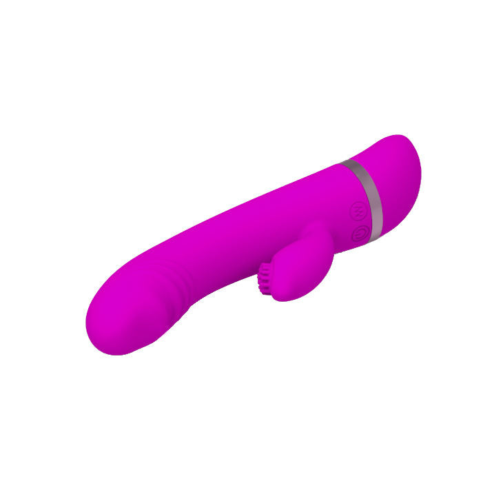 Vibromasseur Rabbit David Flirtation 30 Vibrations Double Moteur - Pretty Love