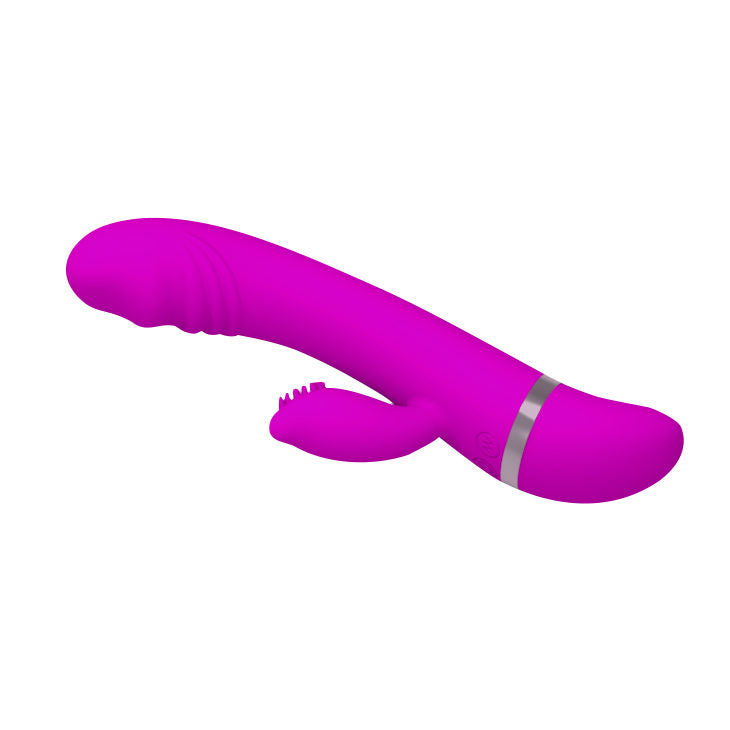 Vibromasseur Rabbit David Flirtation 30 Vibrations Double Moteur - Pretty Love