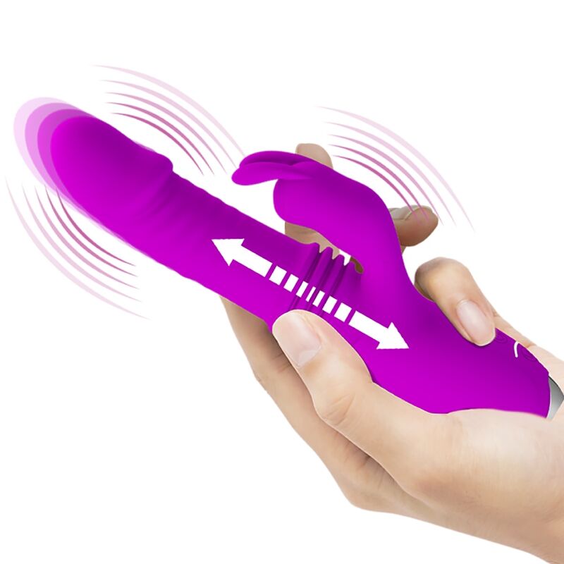 Vibromasseur Rabbit Dorothy Rechargeable 12 Vibrations 3 Poussées - Pretty Love