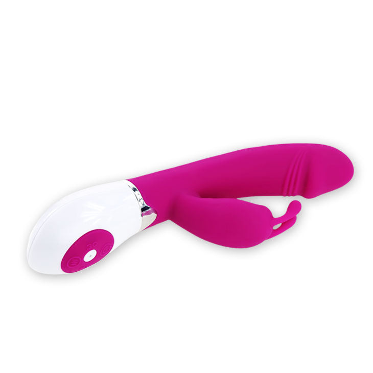 Vibromasseur Rabbit Double Stimulation 30 Modes Silicone Lilas - Pretty Love