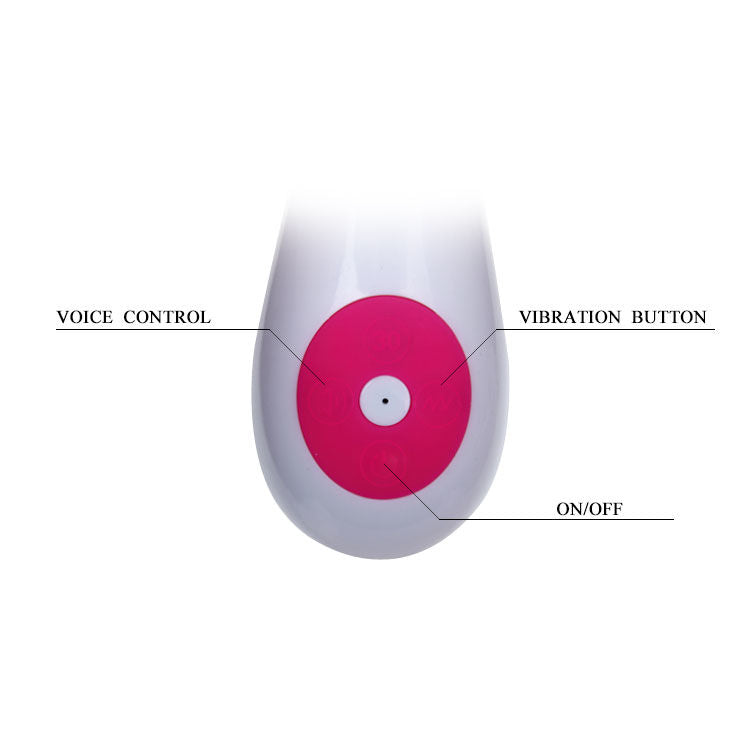 Vibromasseur Rabbit Flirtation Gena Commande Vocale 30 Modes 2 Moteurs - Pretty Love