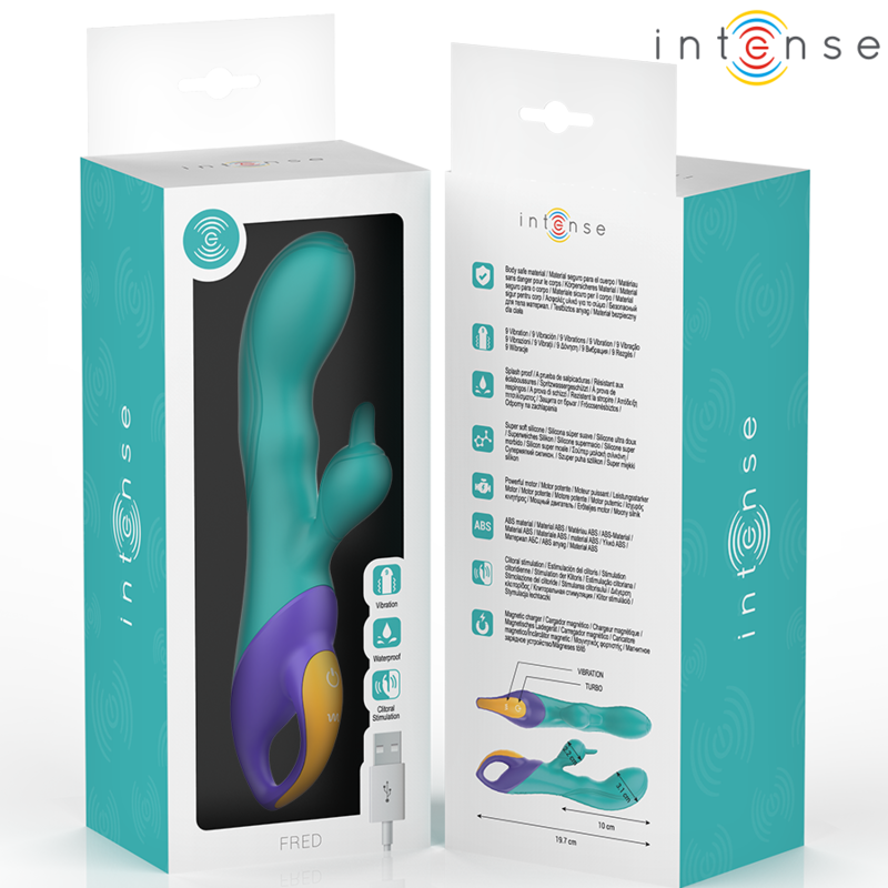 Vibromasseur Rabbit Fred Double Stimulation Rechargeable IPX7 - Intense
