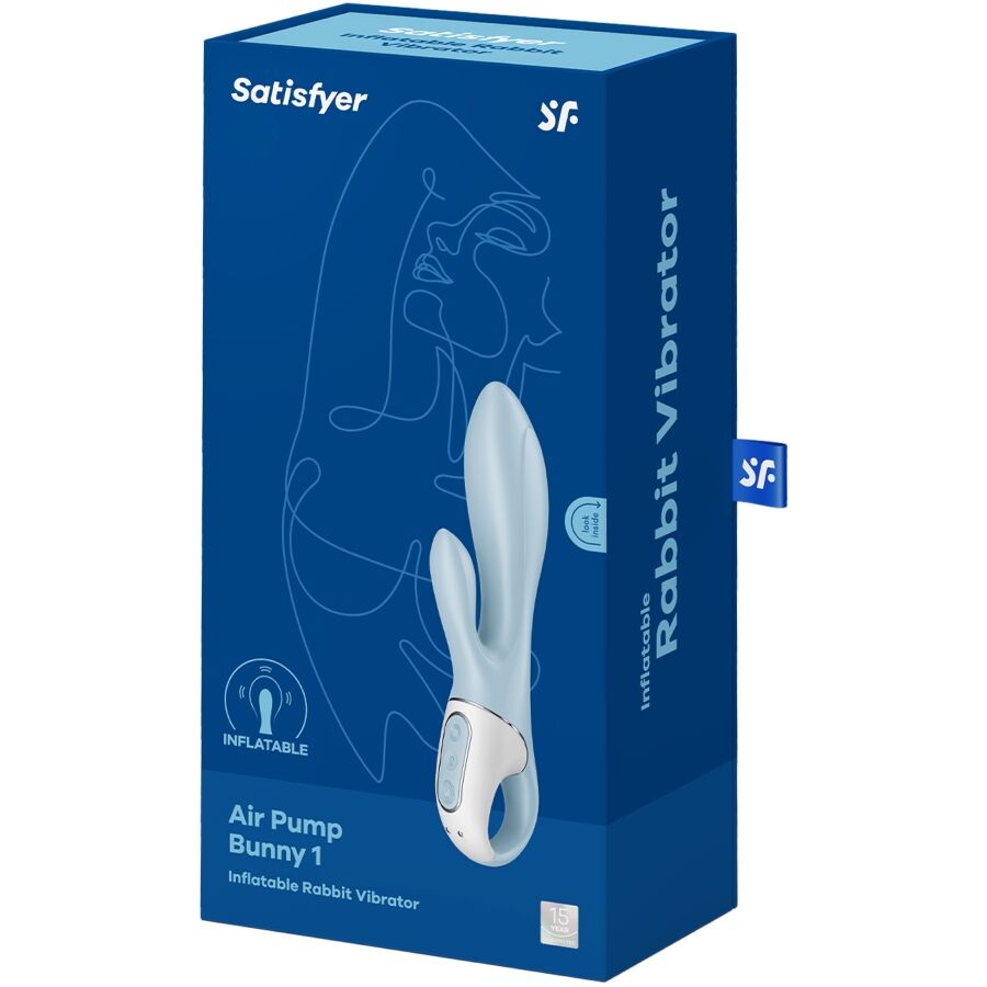 Vibromasseur Rabbit Gonflable Air Pump Bunny 1 Point G 12 Modes - Satisfyer