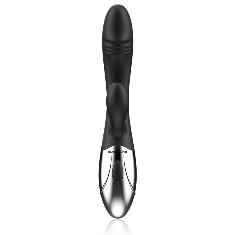 Vibromasseur Rabbit Kaleb 2 Moteurs 10 Modes Rechargeable USB - Black&Silver
