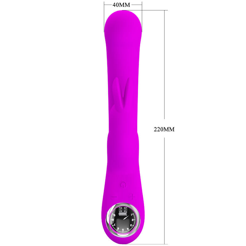 Vibromasseur Rabbit Lamar Point G Écran LCD 10 Vibrations - Pretty Love