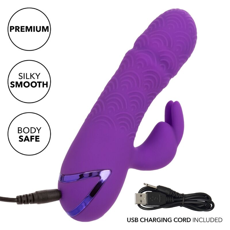 Vibromasseur Rabbit Manhattan Beach Marvel Poussée 10 Vibrations IPX7 - Calexotics