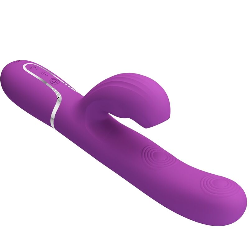 Vibromasseur Rabbit Multifonction Perlita 3 en 1 Étanche USB - Pretty Love