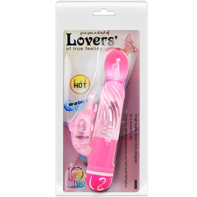 Vibromasseur Rabbit Multivitesses Tige Texturée 10 Modes - Baile