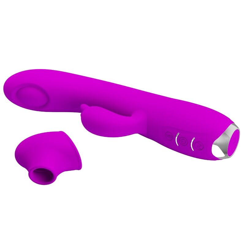 Vibromasseur Rabbit Regina Aspiration Clitoris 12 Modes Rechargeable - Pretty Love