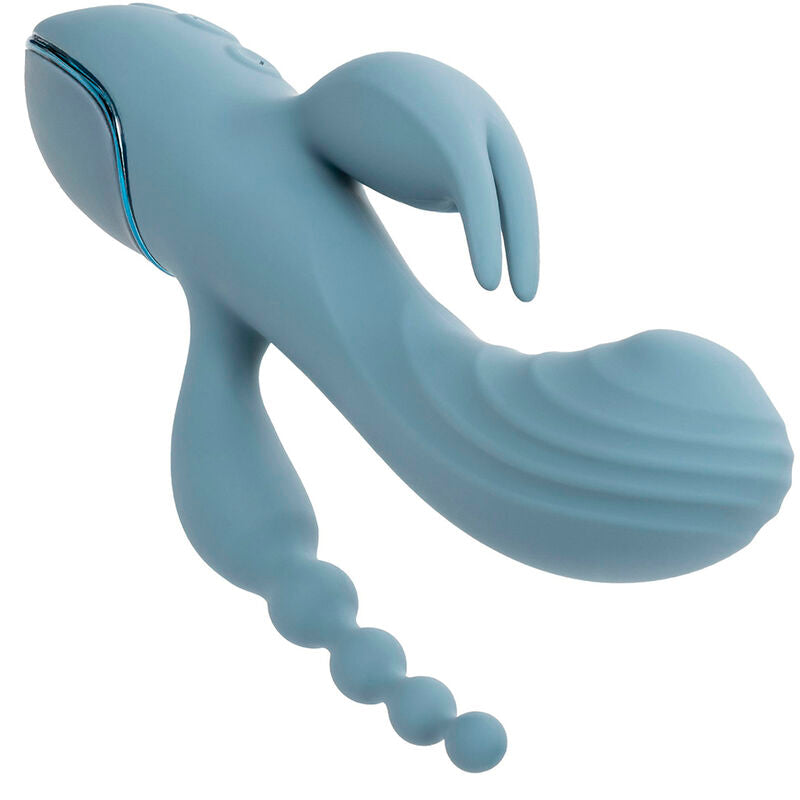 Vibromasseur Rabbit Triple Stimulation Point G Clitoris Silicone - CalExotics
