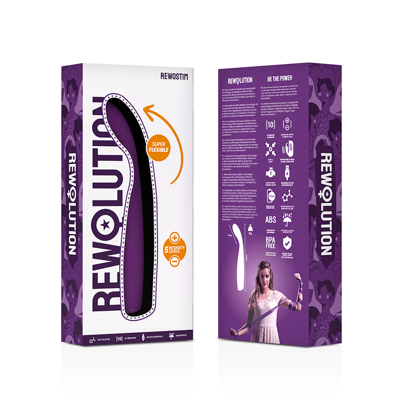 Vibromasseur Souple Rewostim Flexible Étanche Multi-Modes - Rewolution