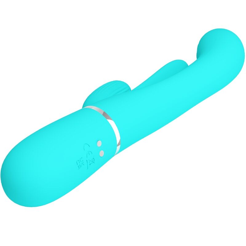 Vibromasseur Triple Rabbit Shania Langue Stimulante - Silicone - Pretty Love
