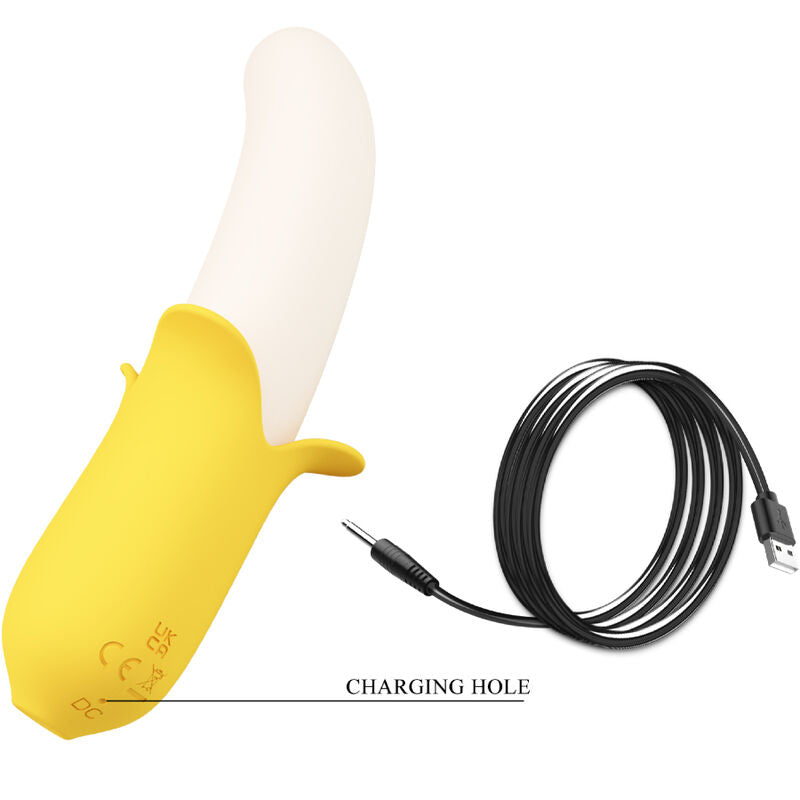 Vibromasseur Va-et-Vient Banana Geek 7 Vibrations 3 Modes Poussée Rechargeable - Pretty Love