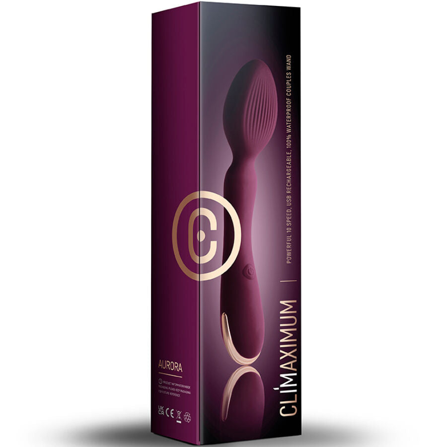 Vibromasseur Wand Aurora 10 Vitesses Rechargeable IPX7 - Climaximum