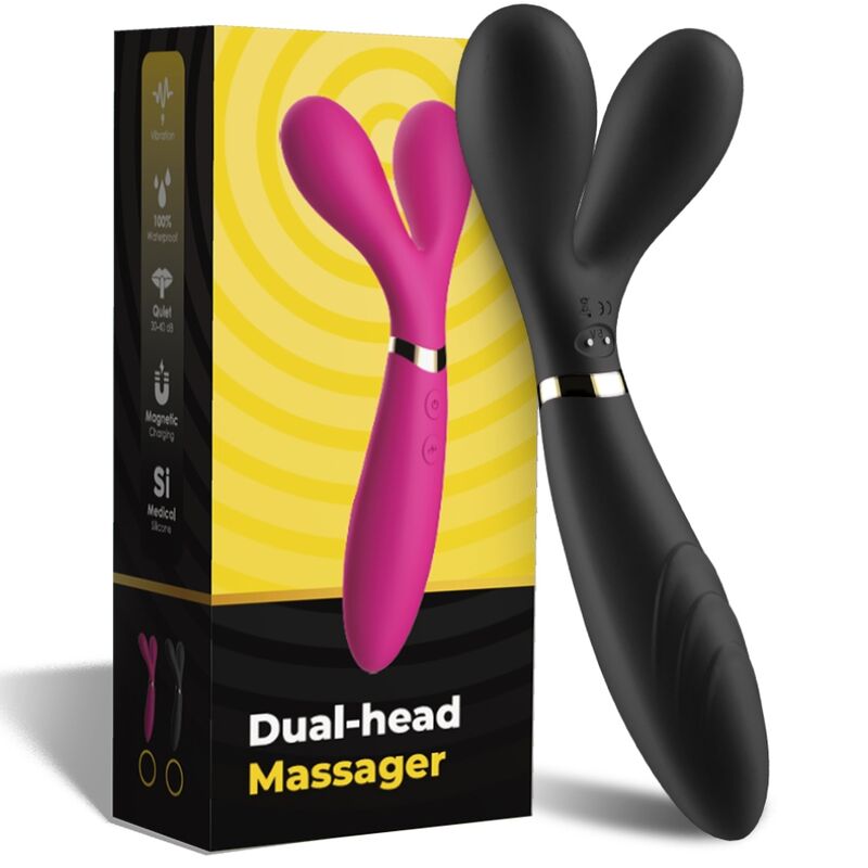 Vibromasseur Wand Double Tête Y-Wand - Triple Extrémité 2x9 Modes - Armony