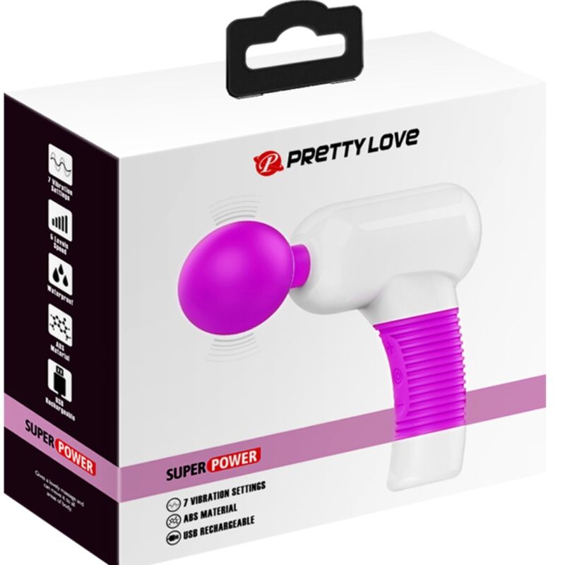 Vibromasseur Wand Magic Gum Rechargeable Tête Flexible 7 Modes - Pretty Love