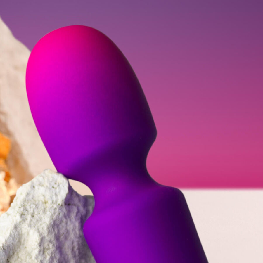 Vibromasseur Wand Mini Glo-Girl Tête Flexible 10 Modes IPX7 - Rocks-Off