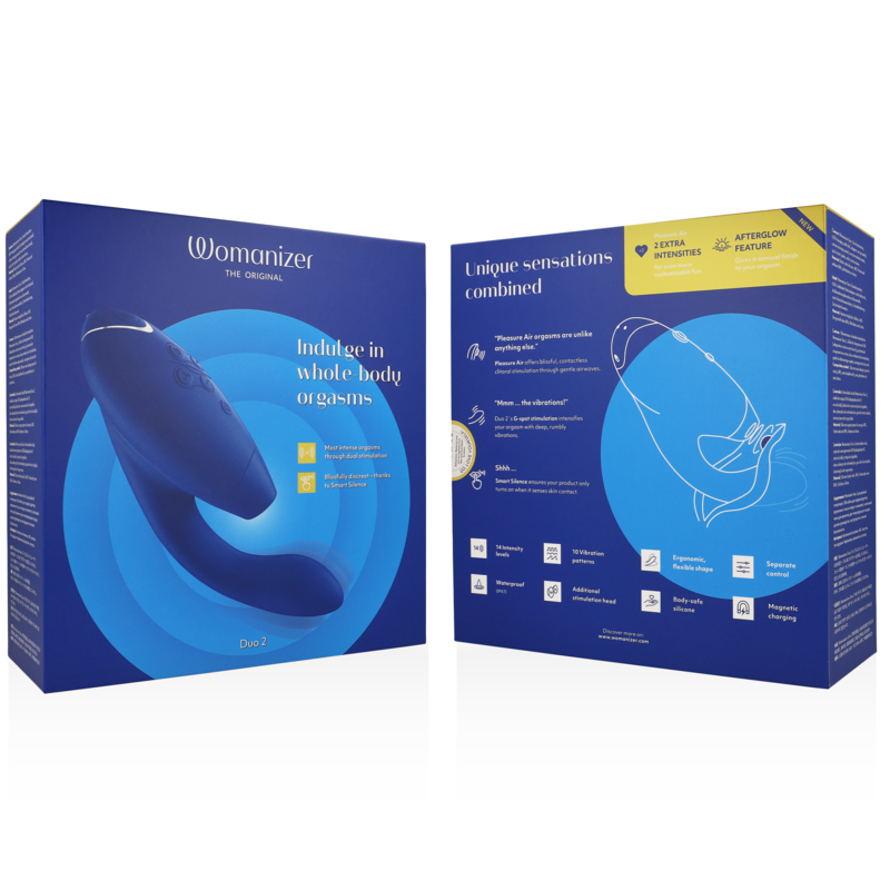 Womanizer Duo 2 Stimulateur Double - Pleasure Air et Point G - 14 Intensités